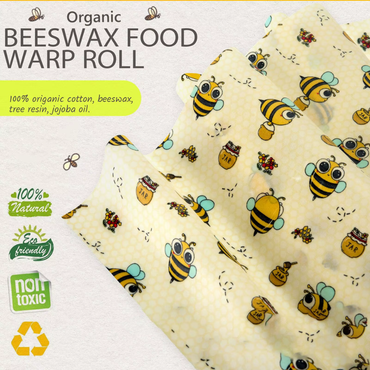 Bienenwachs Frischhaltefolie™ – Wiederverwendbar (3 Stück)