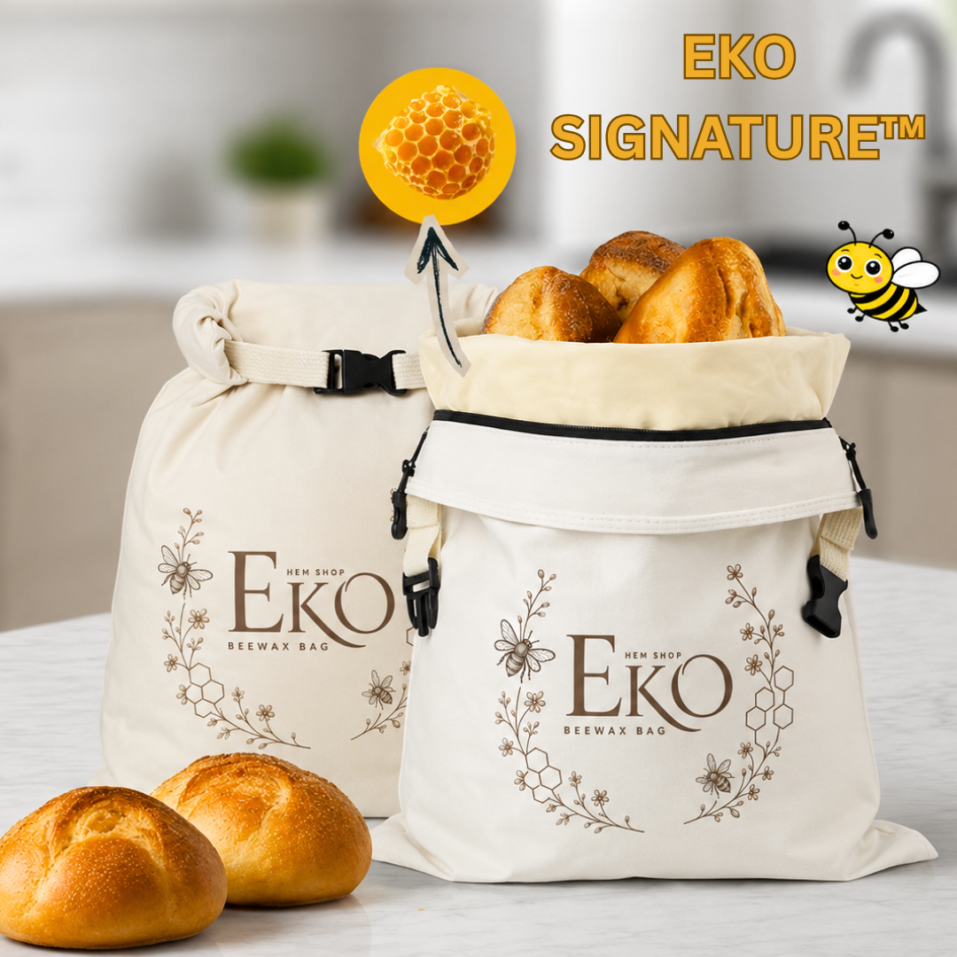 Bio-Bienenwachs-Brotbeutel – 100 % Baumwolle