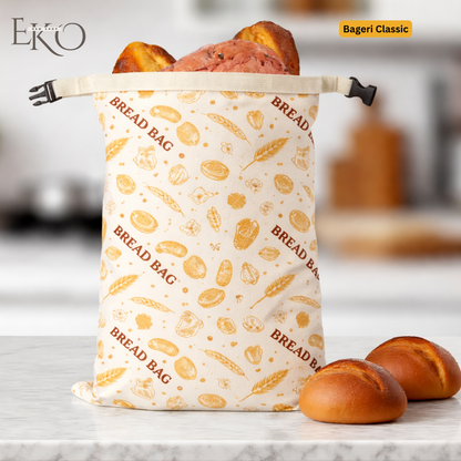 Bio-Bienenwachs-Brotbeutel – 100 % Baumwolle