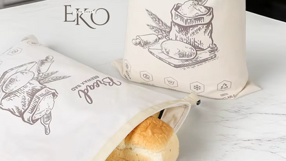 Bio-Bienenwachs-Brotbeutel – 100 % Baumwolle