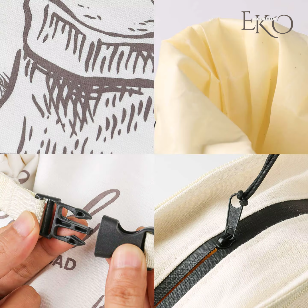 Bio-Bienenwachs-Brotbeutel – 100 % Baumwolle