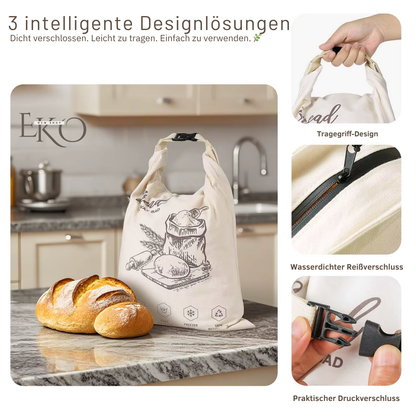 Bio-Bienenwachs-Brotbeutel – 100 % Baumwolle